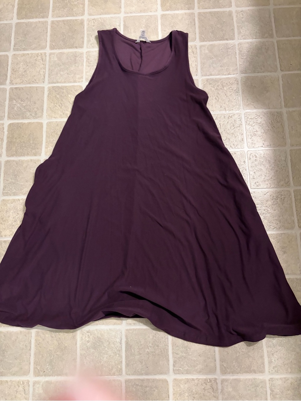 Time and Tru Plum Midi Tank Dress